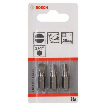 Bosch Twist-terä, 3kpl, 25mm, 1/4''