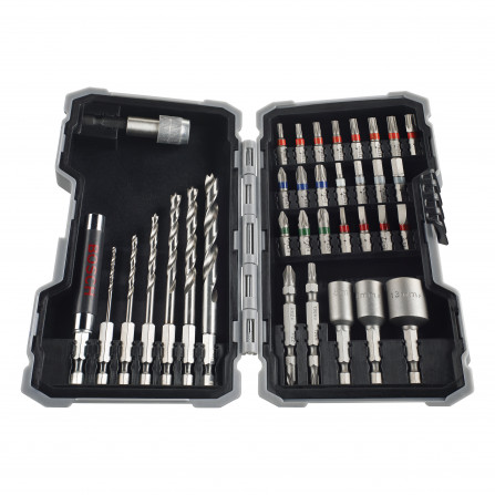 Bosch kierreterät, päät ja poranterät PRO Holz puulle, 35 kpl.