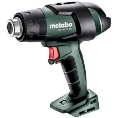 Akkupuhallin Metabo HG 18 LTX 500 (ilman akkua ja laturia Metabox 145 L:n kanssa.