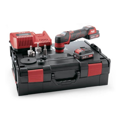 Flex johdoton epäkeskokiillotuskonesarja PXE 80 10.8-EC/2.5, 10.8 V (2 x 2.5 Ah + laturi)