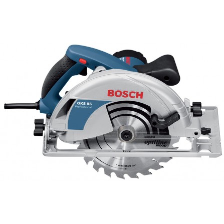 Sähköpyörösaha Bosch GKS 85, 235 mm, 2200 W + puulevy