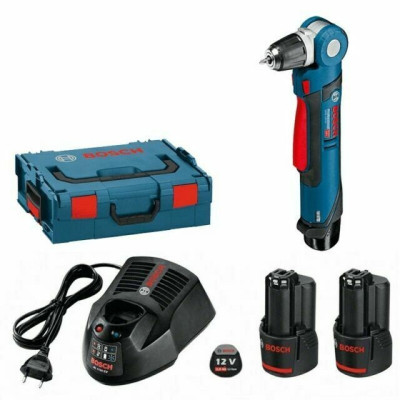 Akkukulmaporakone Bosch GWB 12V-10 (0601390908) setti, 12 V, 2 x 2 Ah, laturi + laukku
