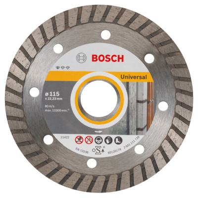 Bosch-timanttikatkaisulaikka Standard Universal Turbo 115 x 22,23 x 2 x 10 mm