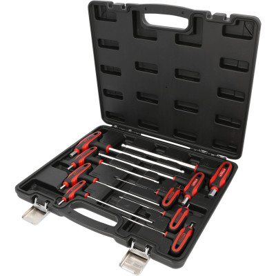KS Tools T-kahvainen kuusiokoloavainsarja, pallopää, 9-osainen (151.8150)