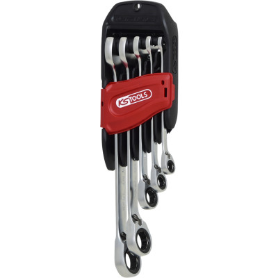 KS Tools GEARplus® RINGSTOP räikkälenkkiavainsarja, kulma, 5-osainen (503.4955)