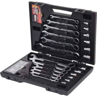 KS Tools GEARplus RINGSTOP räikkälenkkiavainsarja, 30-osainen, adapterilla (503.4960)