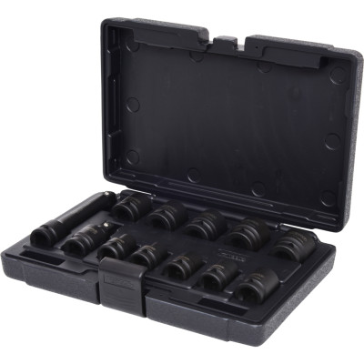 KS Tools 1/2" kuusiokolohylsysarja, lyhyt, 12-osainen (515.0112)
