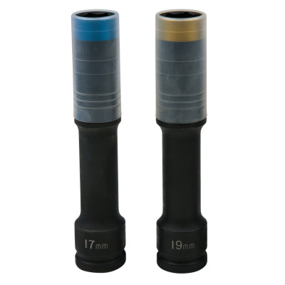 KS Tools SlimPOWER -iskuhylsysarja, extrapitkä, 2-osainen, 1/2", 17+19 mm (515.0621)