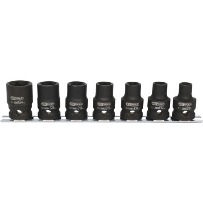 KS Tools 1/2" Torx E-Power -hylsysarja, 7-osainen, E10-E24 (515.1106)