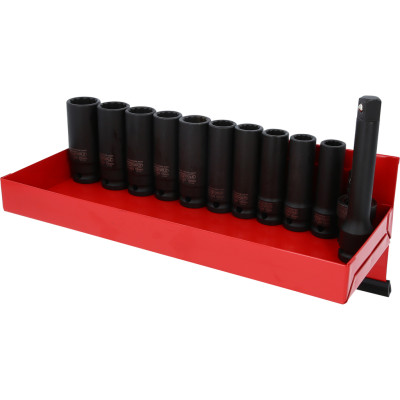 KS Tools 1/2" 12-kulmainen iskuhylsysarja, pitkä, 13-osainen (515.1140)