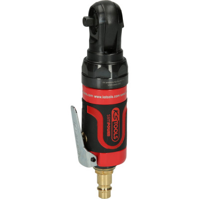 KS Tools 1/4" SlimPOWER Mini -paineilmakäyttöinen käännettävä räikkä 30 Nm (515.5505)
