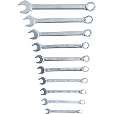 KS Tools -kulmakiintolevyavainsarja, 10-osainen, 8–22 mm (517.0052)