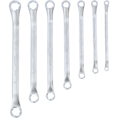 KS Tools RESCUEpower kaksoislenkkiavainsarja, taivutettu, 7-osainen, 6-19 mm (517.1555)