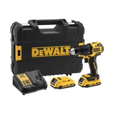 DeWalt akkukäyttöinen iskuporakone-ruuvinväännin DCD709D2T-QW 18 V, 2 x 2,0 Ah, TSTAK