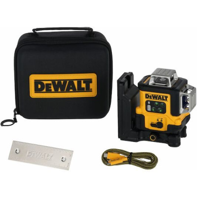 DeWalt laserlinjataso DCLE14361GB-XJ vihreä, 3 x 360°, USB-C