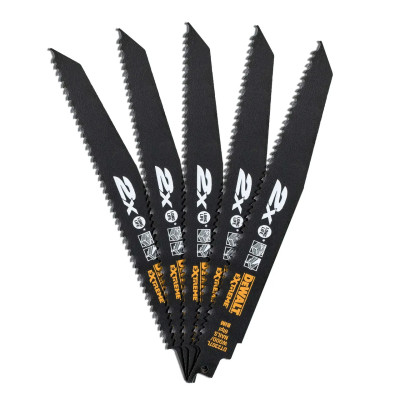 DeWalt BIM puukkosahanterät DT2307L-QZ puulle 228 mm 5 kpl