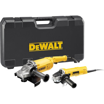 DeWalt kulmahiomakonesarja DWE494TWIN 230 mm ja 125 mm