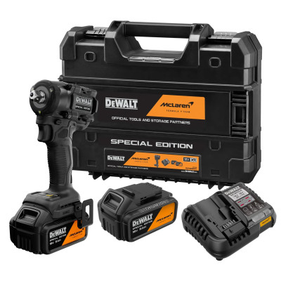 DeWalt akkukäyttöinen iskevä mutterinväännin DCF92MP2T 1/2" 18 V McLaren