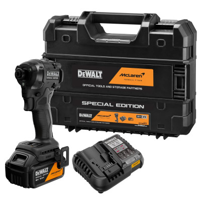 DeWalt akkukäyttöinen iskuväännin DCF86MP1T 1/4" 18 V McLaren