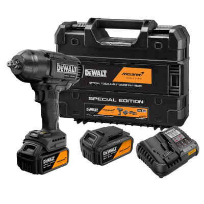 DeWalt akkukäyttöinen iskevä mutterinväännin DCF99MP2T 1/2" 18 V McLaren
