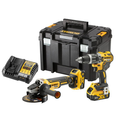 DeWalt akkutyökalusarja DCK2080P2T 18 V DCD796 DCG405