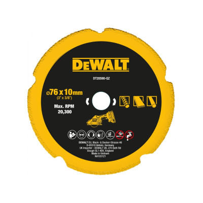 DeWalt timanttikatkaisulaikka monille materiaaleille DT20590 76 mm