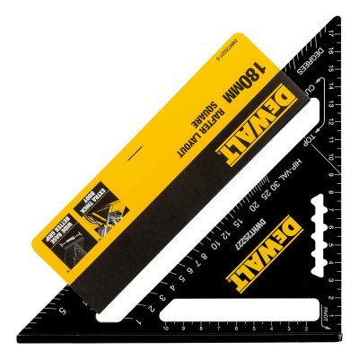 DeWalt Speed Square -kulmamitta DWHT25227-0 18 cm, musta