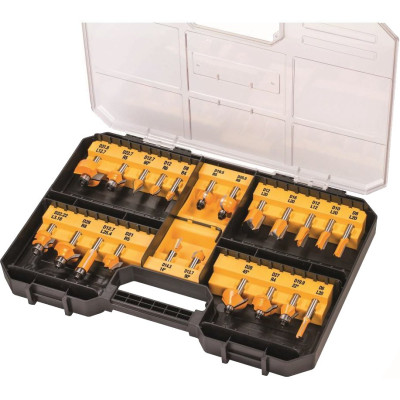 DeWalt kovametallijyrsinsarja DT90017-QZ 22 vnt. 8 mm