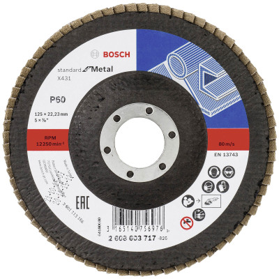 Bosch X431 Standard for Metal lamellilaikka 125 × 22,23 mm, P40