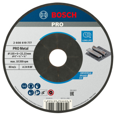 Bosch PRO Metal grinding disc hiomalaikka 150 × 6 × 22,23 mm
