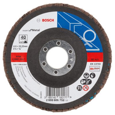 Bosch X551 Expert for Metal lamellilaikka 115 mm, K40, angled