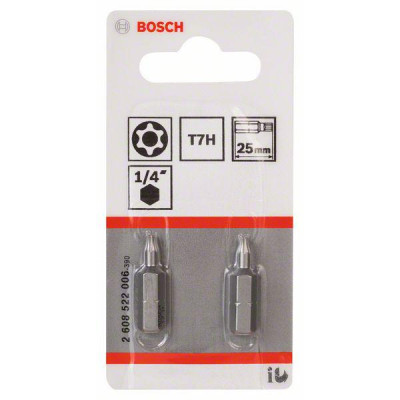 Bosch erittäin kova Security Torx -ruuvauskärki T7H, 25 mm
