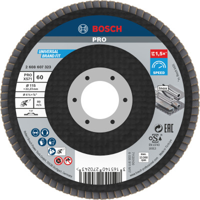 Bosch PRO X571 lamellihiomalaikka 115 mm G60