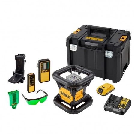 Dewalt Rotary Green Laser Kit DCE079D1G-QW, kotelo + tarvikkeet